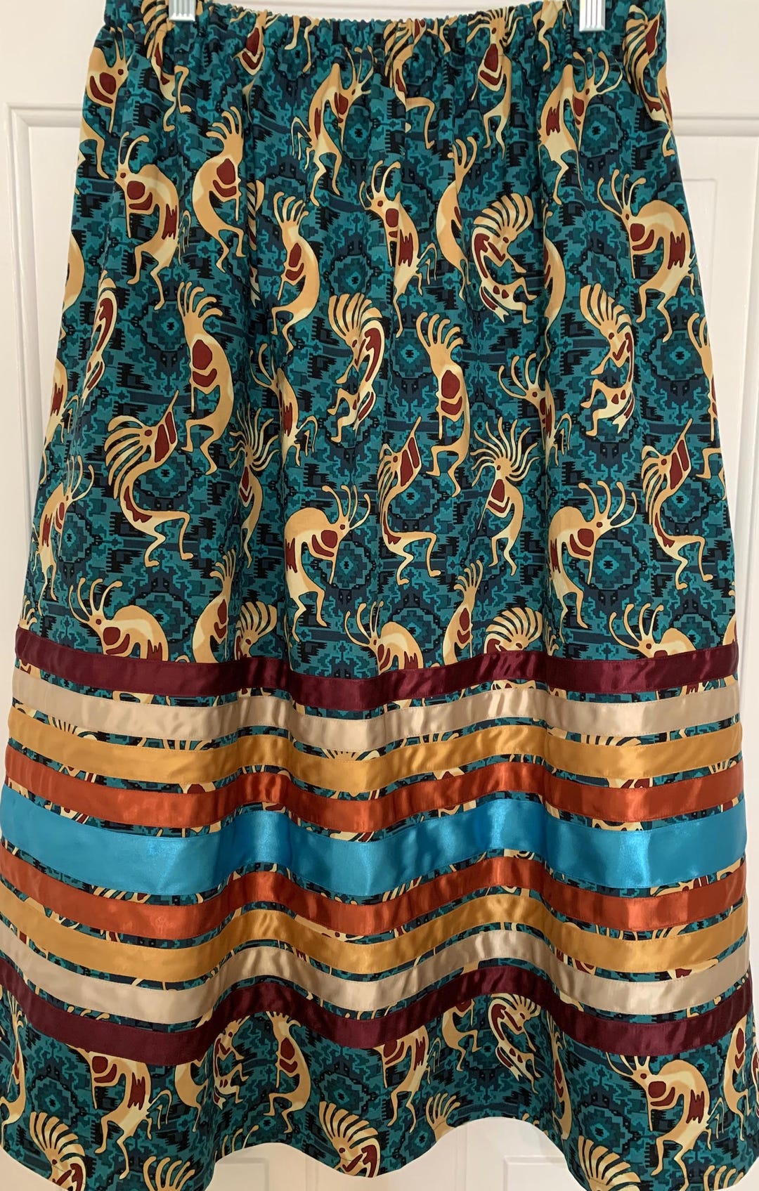 Poplin Print Ribbon Skirt main image 1