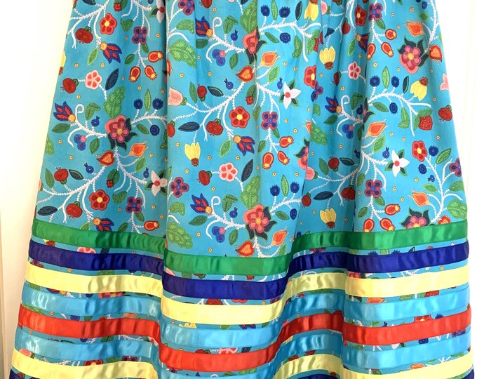 Handmade Satin Elk Teeth Ribbon Skirt