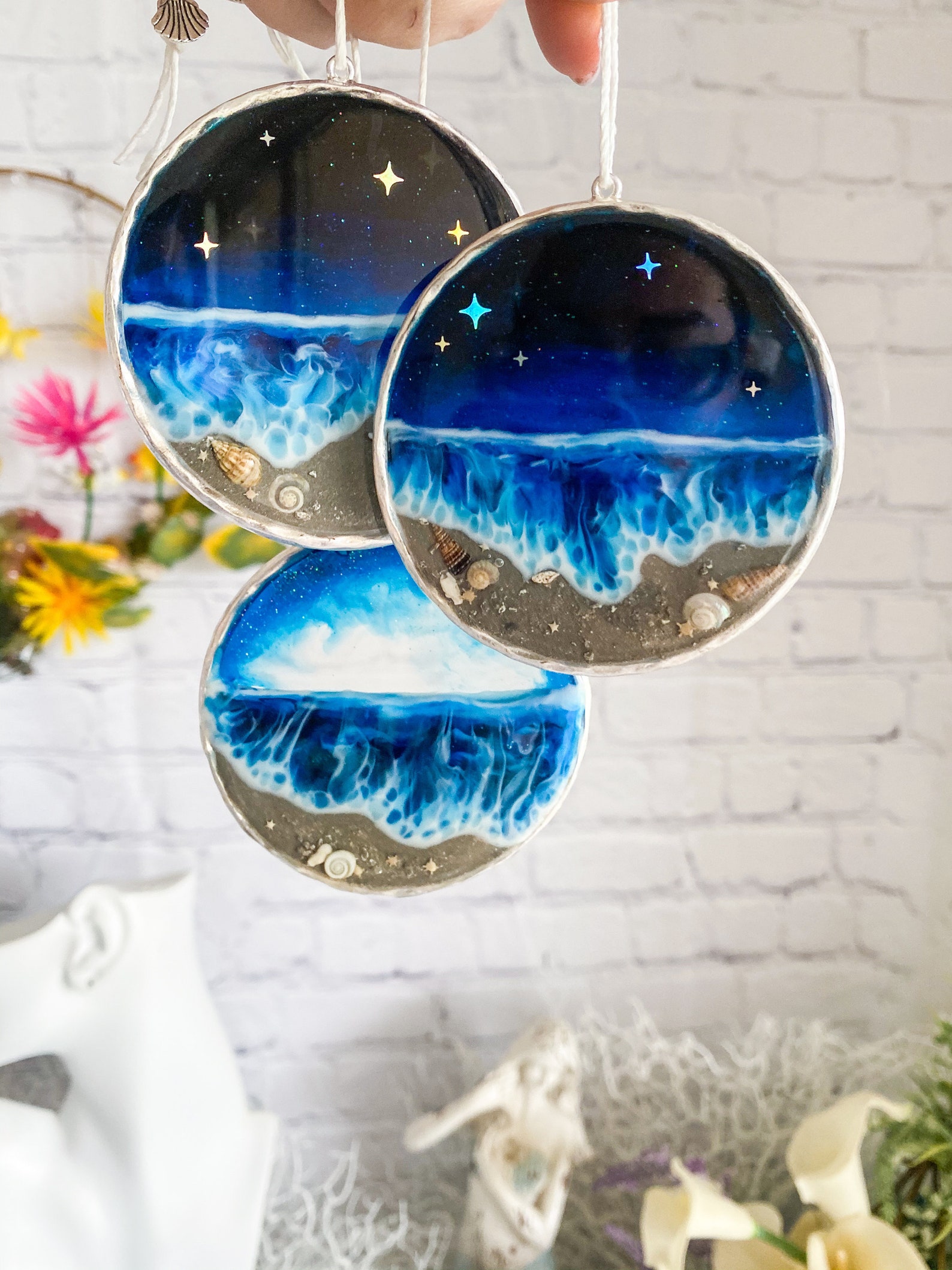 Custom Ocean of Love Ash cremation ornaments Ash Memorial Etsy