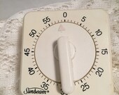 Vintage Sunbeam Square Timer Alarm West Germany