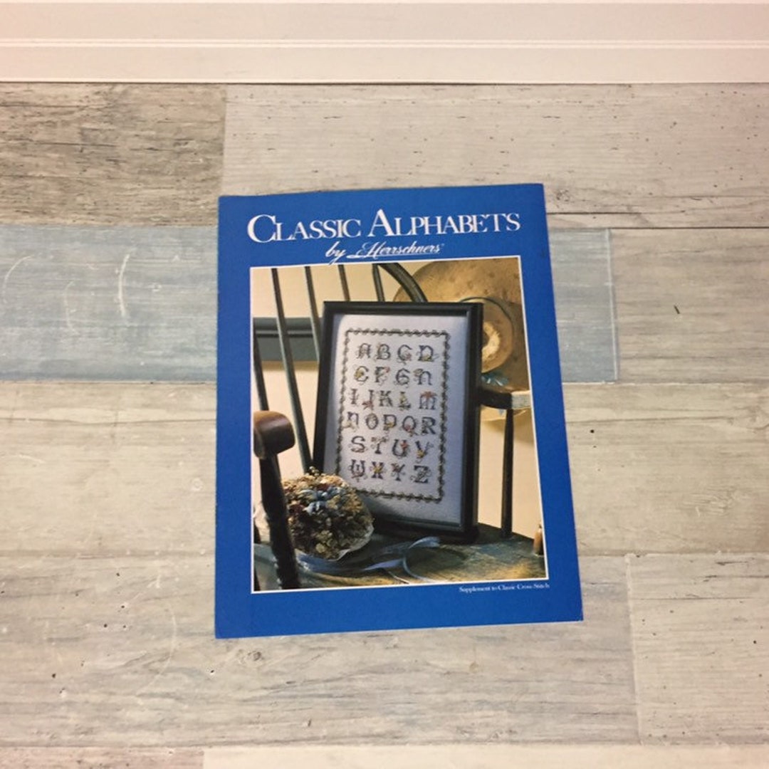 Classic Alphabets Herrschners Cross Stitch Pattern Leaflet Etsy