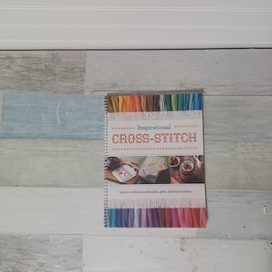 Inspirational Cross Stitch Learn to stitch Bookmarks Gifts Home Items Book with Floss Thread Patterns Charts