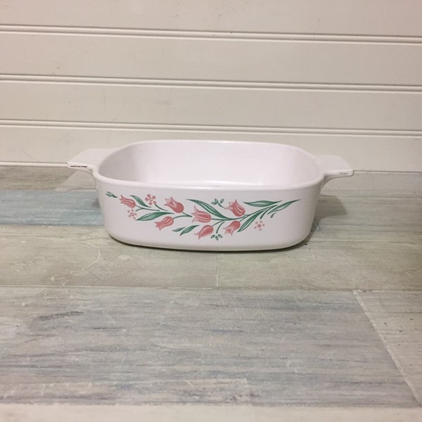 Vintage Corning Ware Rosemarie 1 Quart Casserole Baking Dish, A-1-B