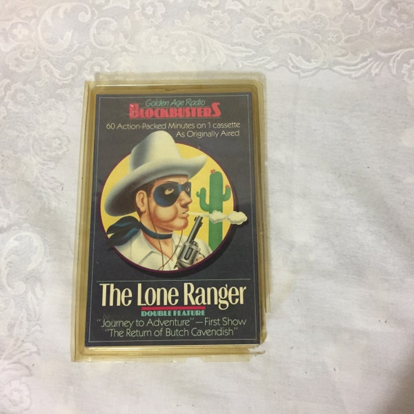 The Lone Ranger Audio Book on Cassette Golden Age Radio Blockbusters, Double Feature