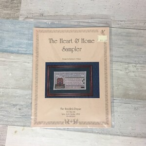 The Heart and Home Sampler Cross Stitch Pattern Leaflet Chart