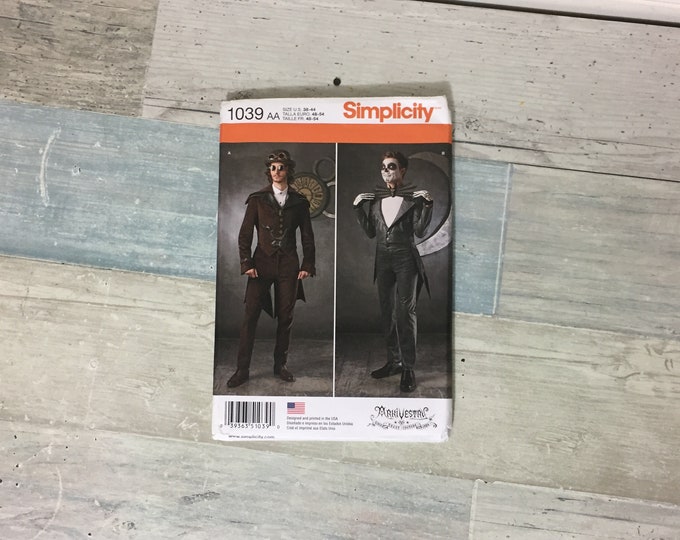 Simplicity Steampunk Pattern Simplicity Costume Sewing Pattern 1039, Steampunk, Men's Sz 38-44 ...