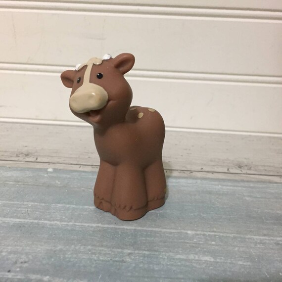 Vtg Fisher Price Little People Cow Brown Spotted 2002 - Etsy