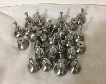 Silver Tone Cabinet Knobs Handles, Drawer Pulls Set of 28