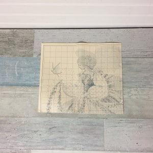 Angel of Summer Lavender & Lace Cross Stitch Pattern Chart