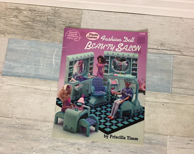 Fashion Doll Beauty Salon Plastic Canvas Patterns Leaflet Etsy