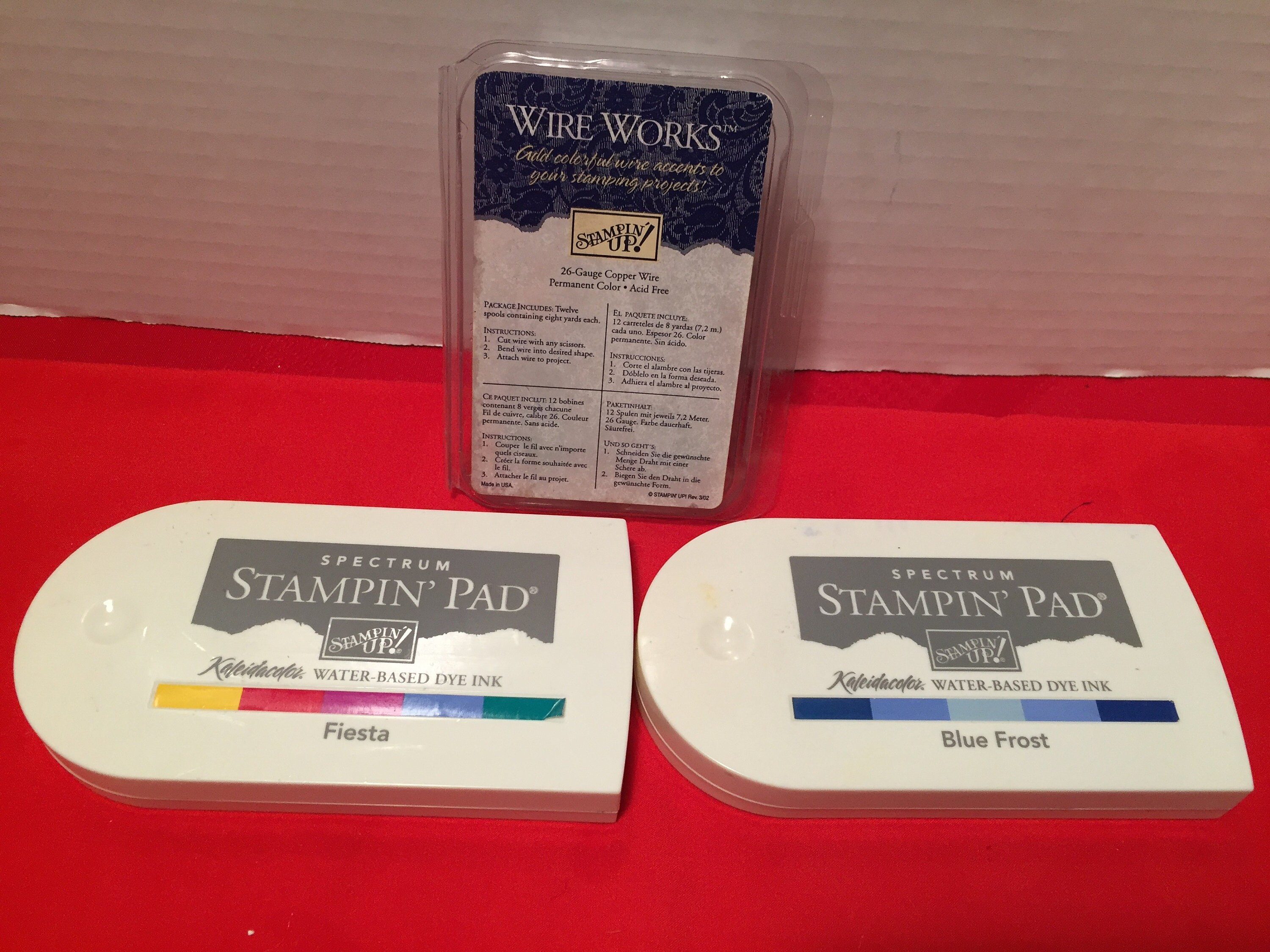 Stampin Up Spectrum Ink Pad Blue Frost Kaleidacolor water based