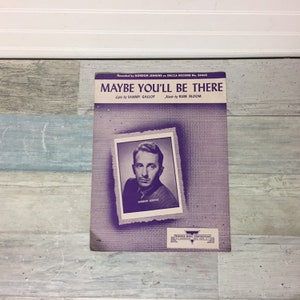 Maybe You&#39;ll Be There Vintage Piano Sheet Music, Gordon Jenkins