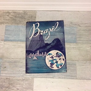 Walt Disney Brazil Vintage Piano Sheet Music, Saludo Amigos