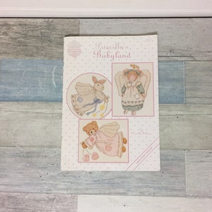 Priscilla's Babyland Cross Stitch Pattern Chart Leaflet, Priscilla Hillman, 38 Designs