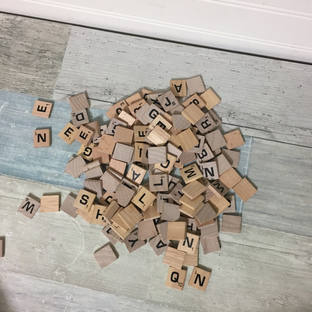 Scrabble Letters 250 Wood Tiles for Crafts or Replacements Etsy