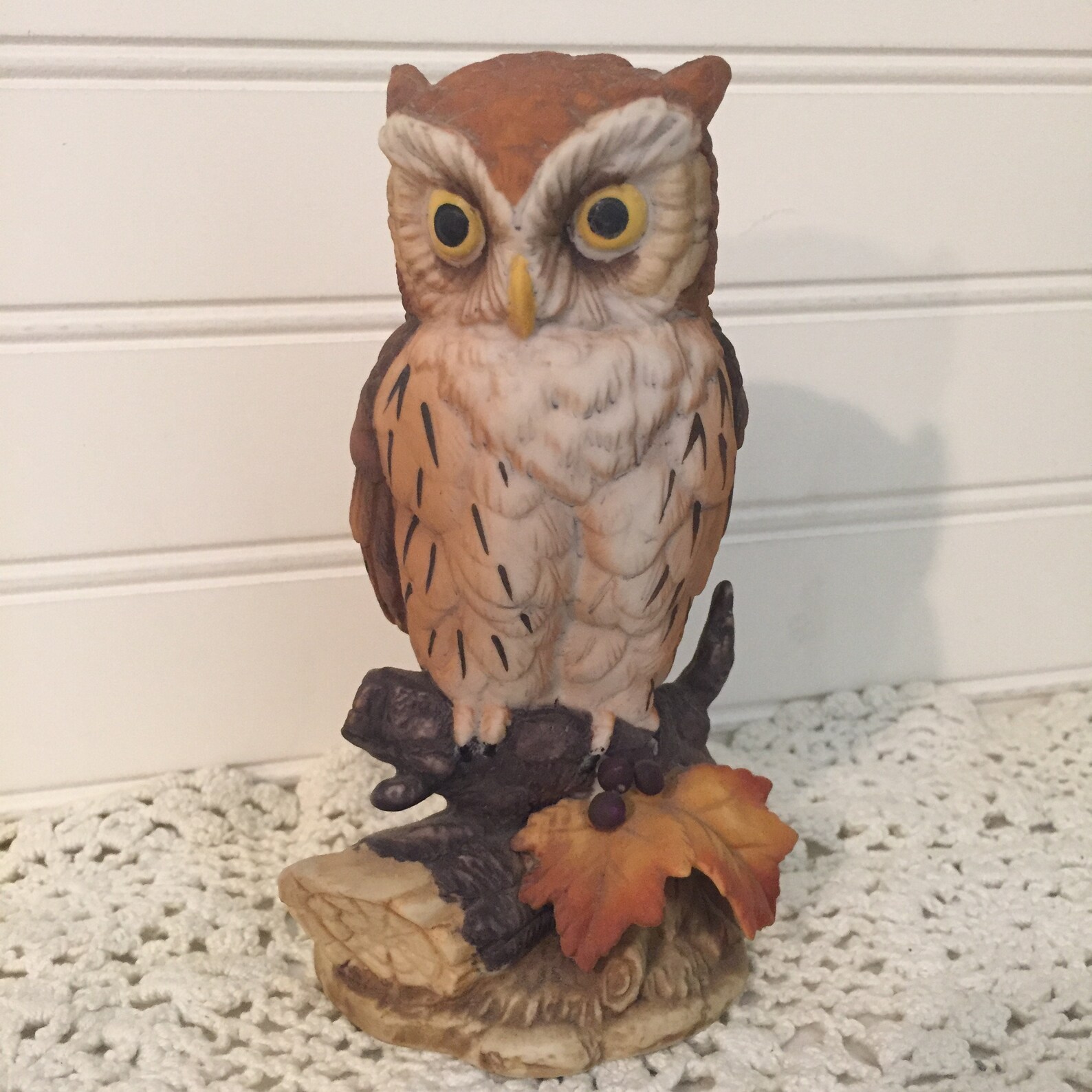 Vintage Great Horned Owl Figurine by Andrea by Sadek Japan Etsy