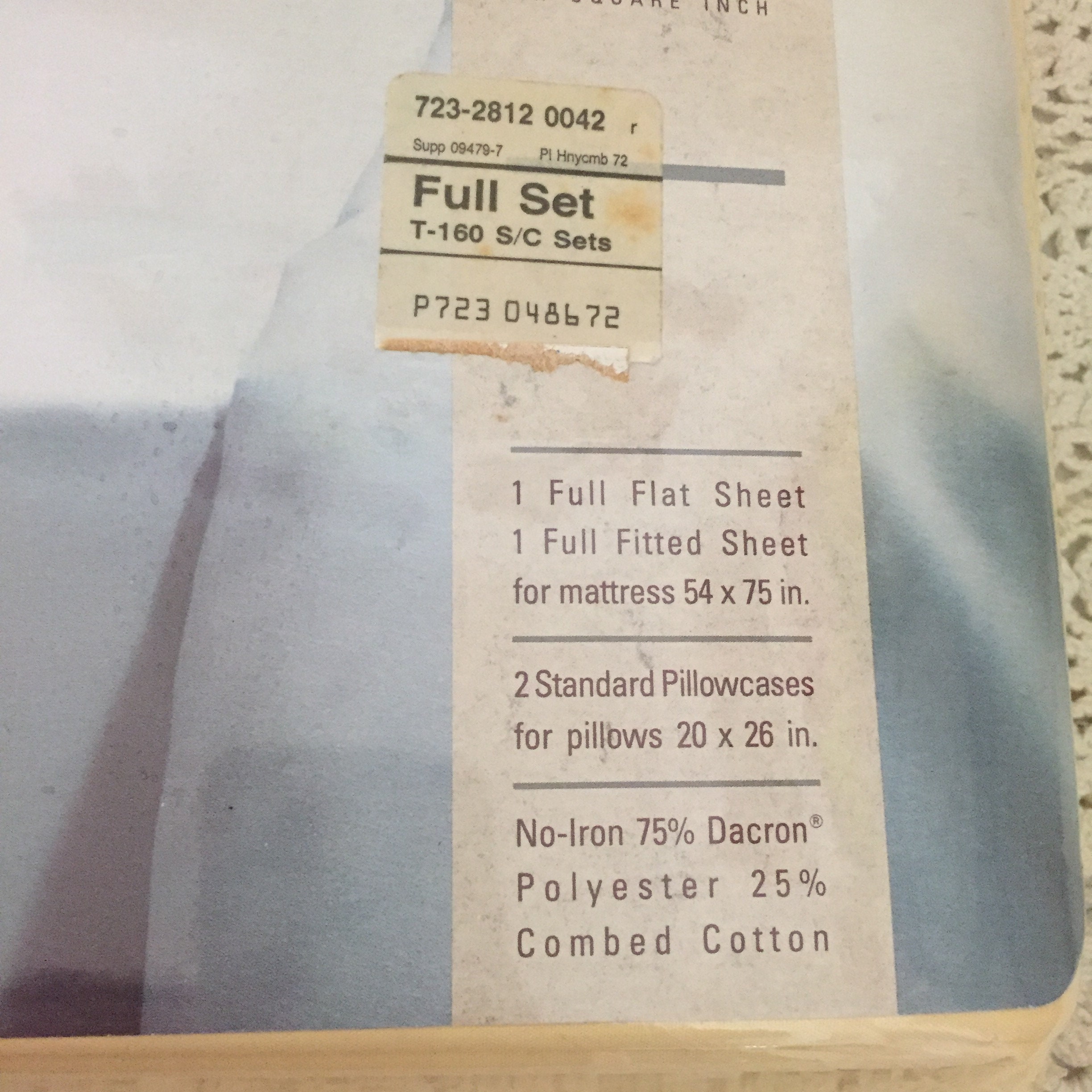 Vintage JCPenney Full Sheet Set Yellow Flat Fitted and Etsy