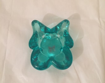 Waterford Marquis Green Butterfly Tealight Candle Votive Candleholder