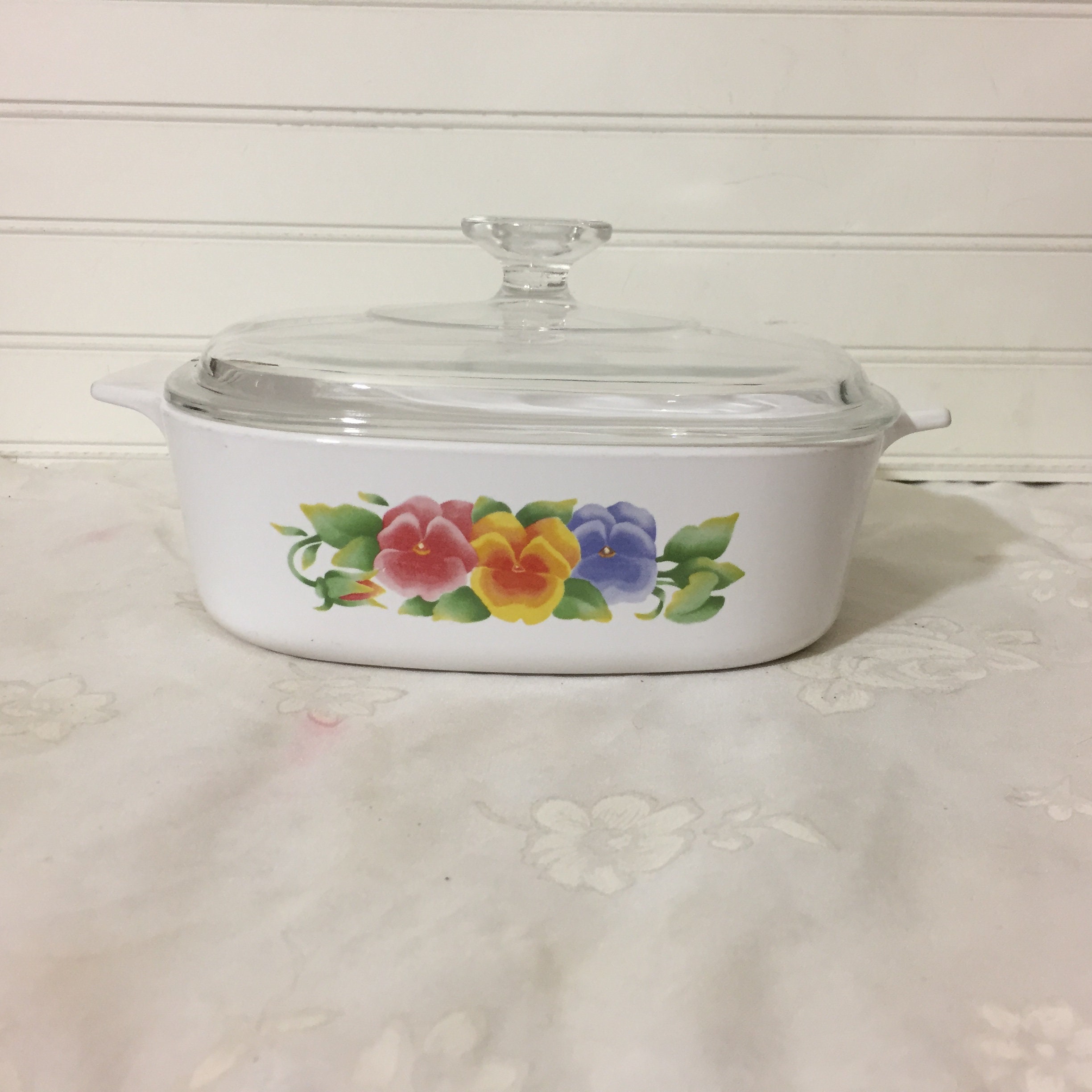 Corelle Summer Blush Casserole Baking Dish 2 Qt with Pyrex Lid Etsy