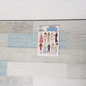 Simplicity Fashion Doll Clothes Clothing Sewing Pattern 9838 Uncut