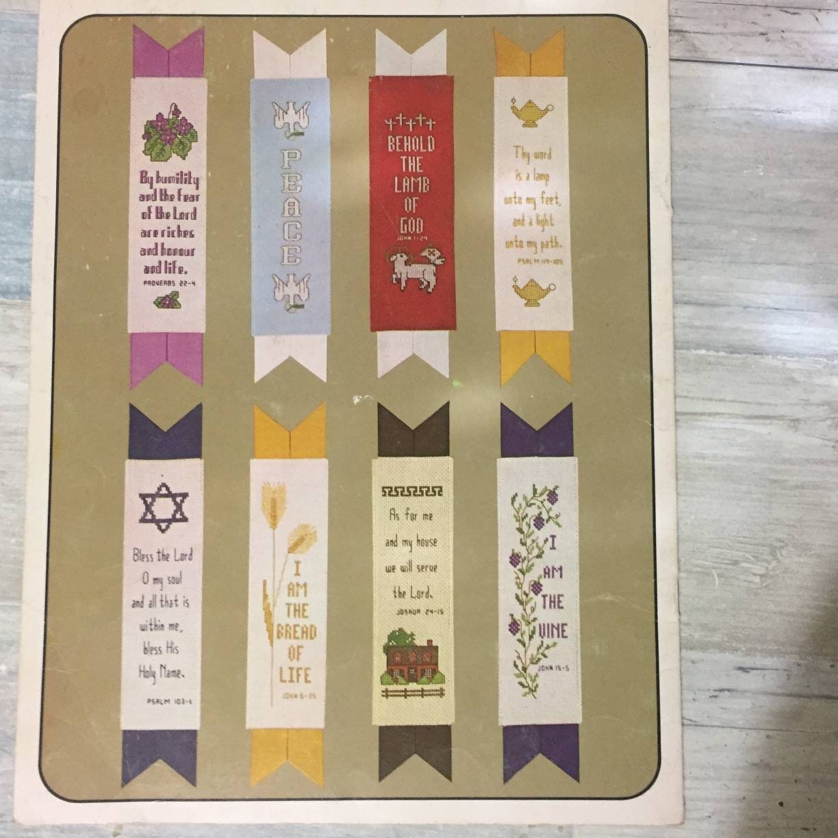 Bible Verses Cross Stitch Pattern Leaflet Chart Ann Evans Booklet ...