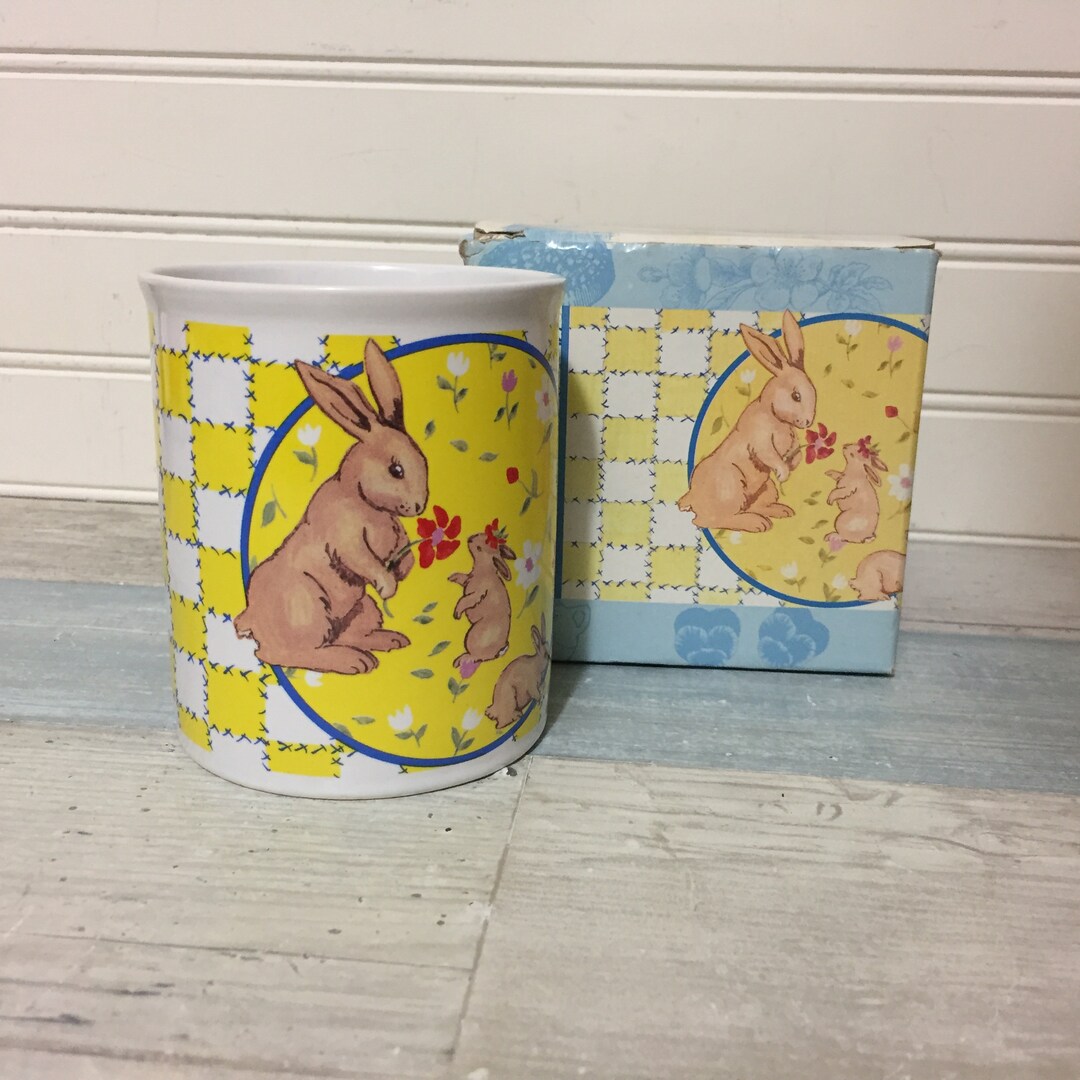 Vintage Tracy Porter Forever Play Bunny Rabbit Mug, 1998, Andrews ...