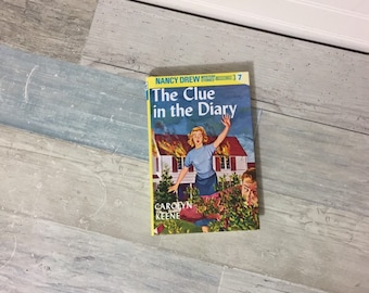 Nancy Drew Mystery Stories #7, The Clue in the Diary, HC Book, Carolyn Keene