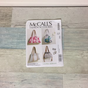 McCall&#39;s Fashion Accessories Sewing Pattern M6522, Purses, Handbags, Uncut
