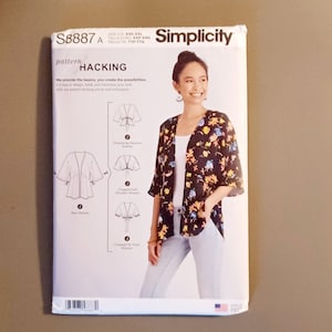 Simplicity Sewing Pattern S8887 Kimono Sizes XXS-XXL Uncut