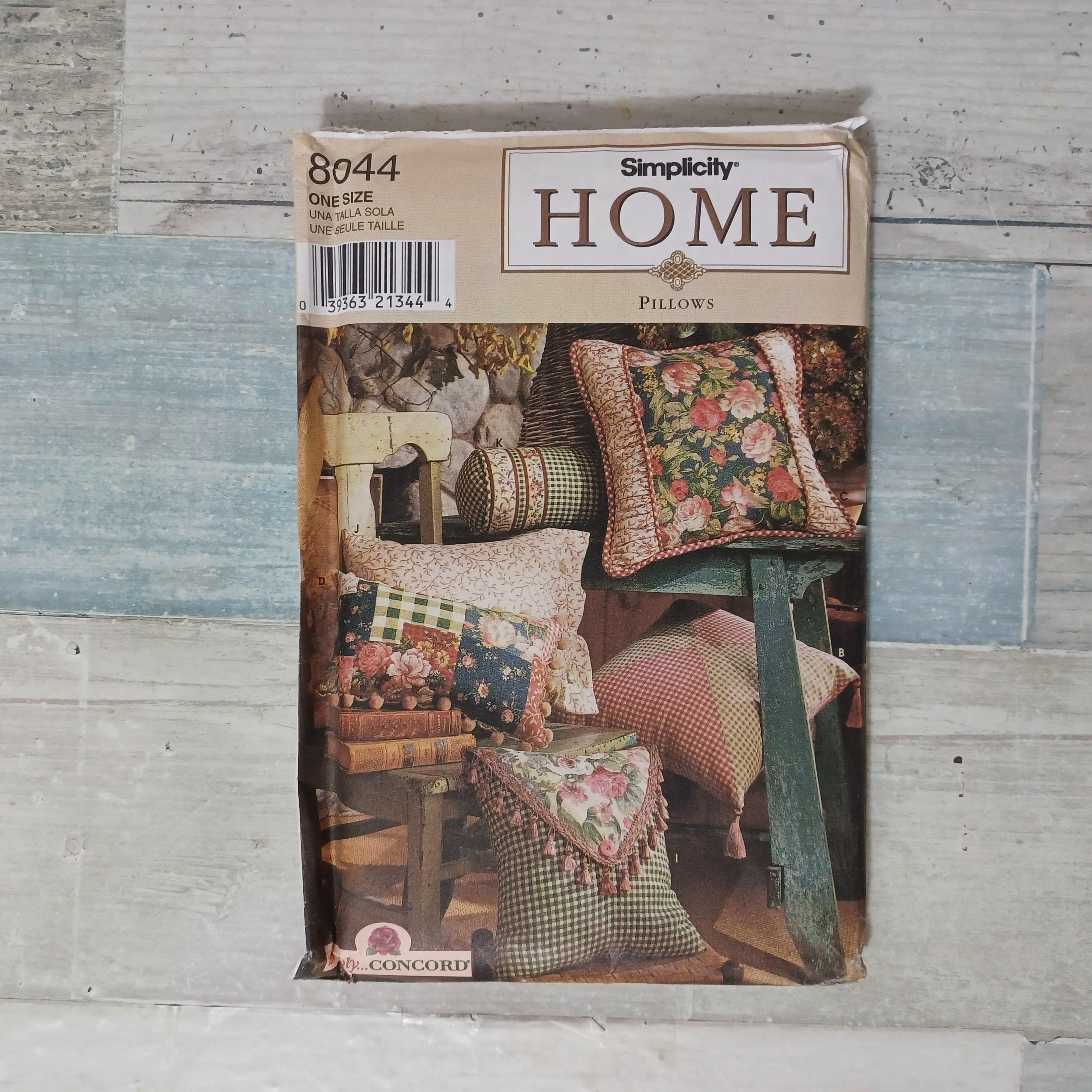 Simplicity Home Sewing Pattern 8044 Pillows Uncut - Etsy