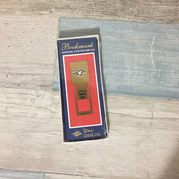 Disney Cruise Line Pewter Brass Bookmark