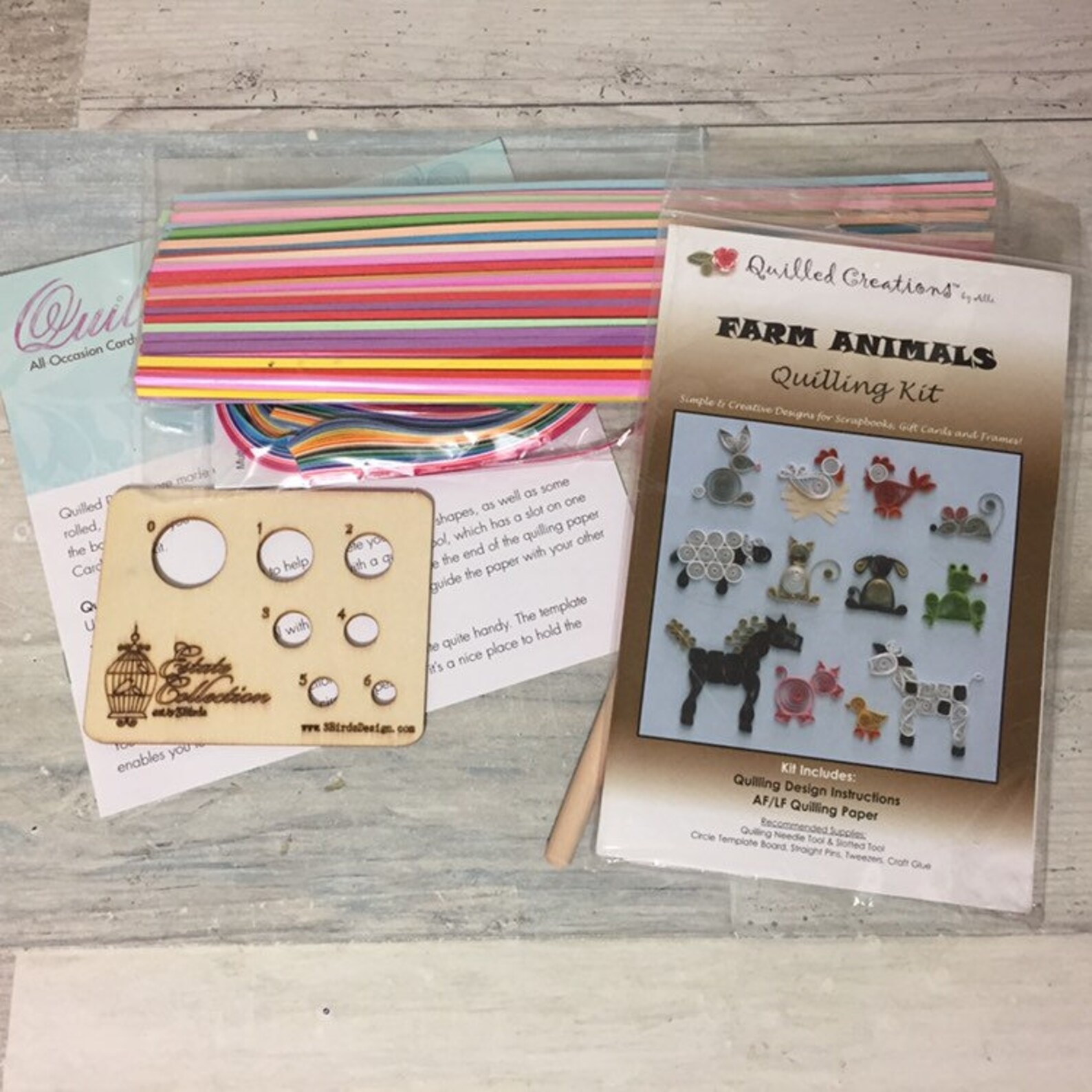 Quilling Supply Lot Patterns Kit Paper Etsy