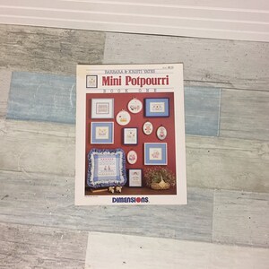 Mini Potpourri Cross Stitch Pattern Chart Leaflet Dimensions Book One