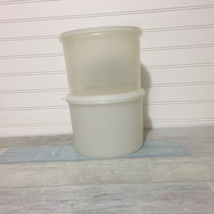 Tupperware Storage Econo Containers #265, with Lids, Set of 2