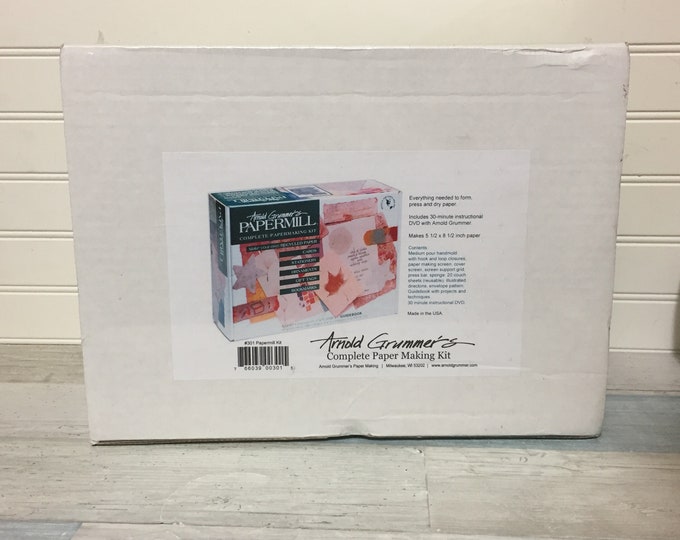 Arnold Grummer Papermill Complete Paper Making Kit, Sealed Box Etsy