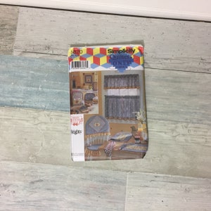 Simplicity Sewing Pattern 5820, Quilters Only Fabrics, Chair Seat Pad, Place Mat, Toaster Cover, Uncut