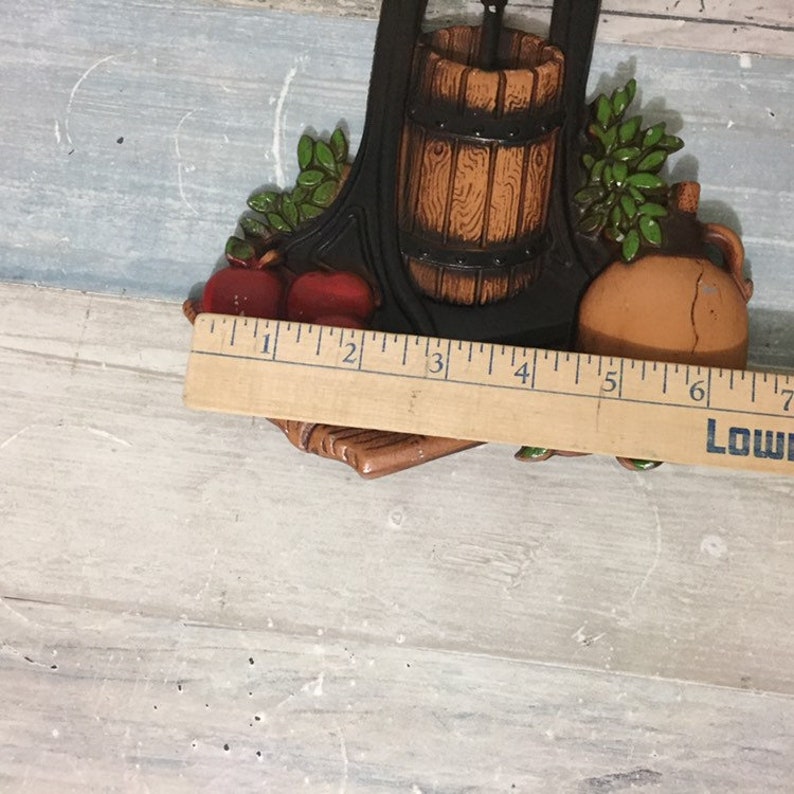 HOMCO Cast Metal Kitchen Wall Plaques Hangings Apple Press and Etsy