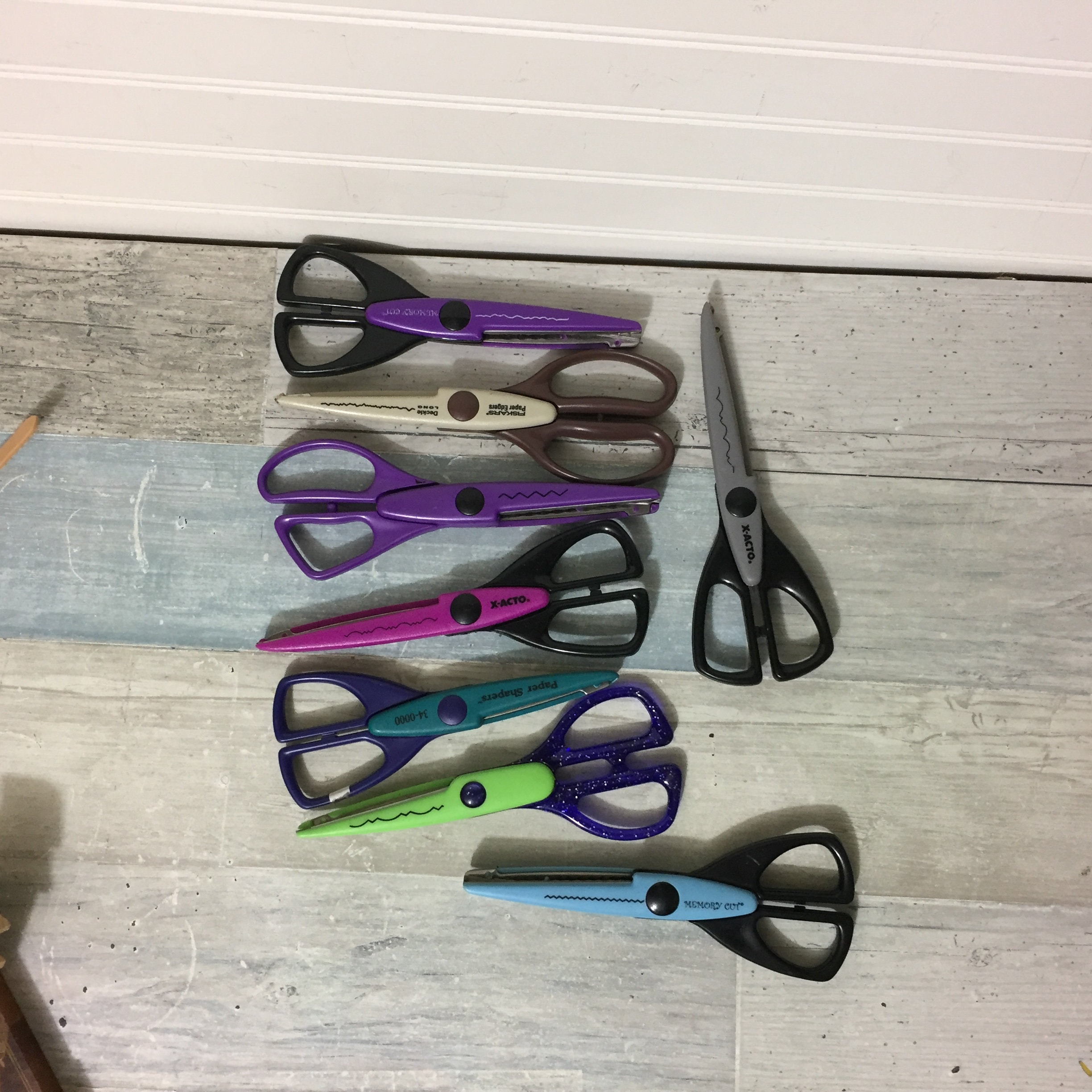 Decorative Scissors and Rack, Paper Shapers, Hygloss