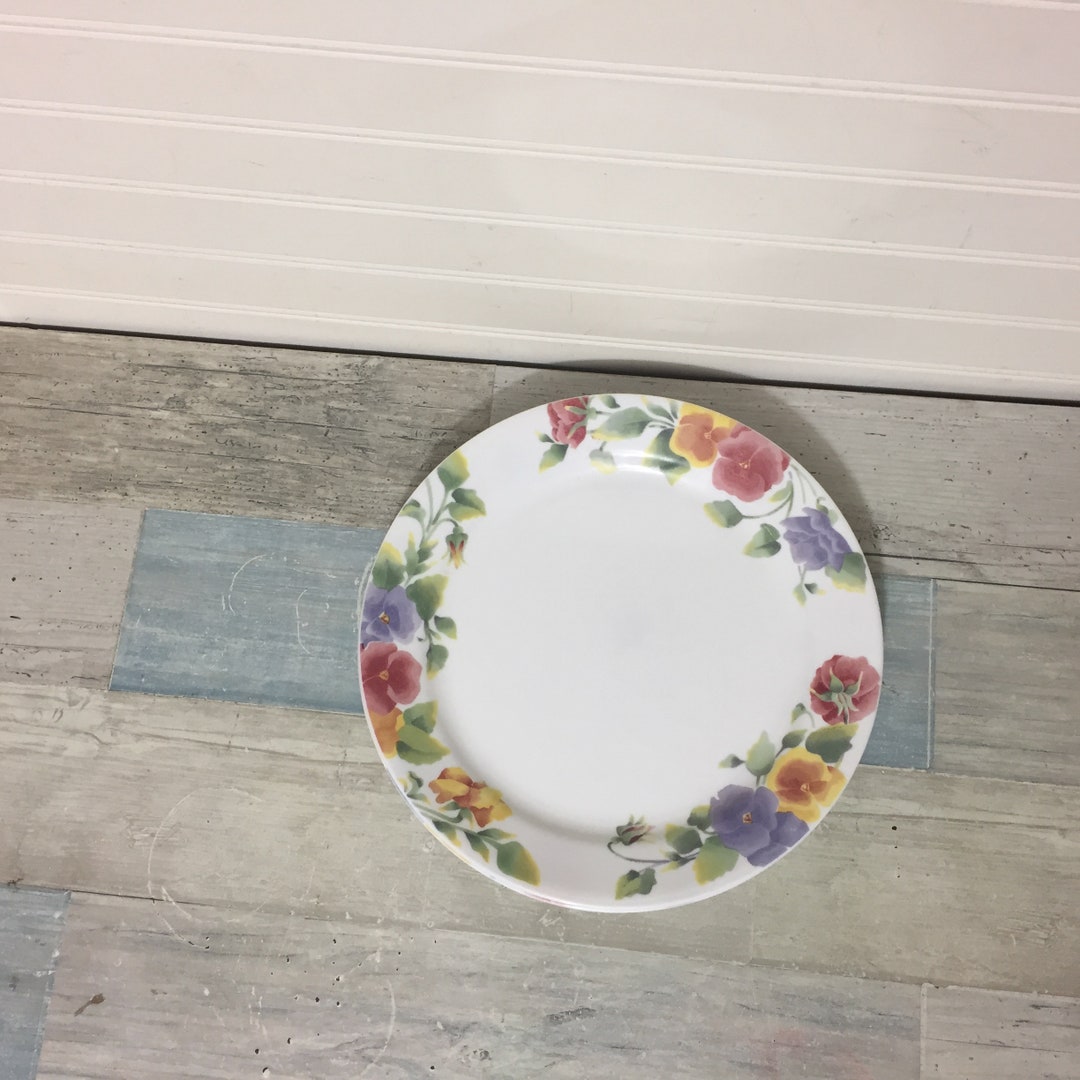 Corelle Pansy SUMMER BLUSH Dinner Plates 10 1/4 Set of Etsy
