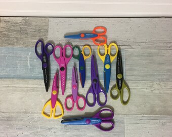 Paper Edge Craft Scissors for Decorative Cuts Shapes Lot of 10