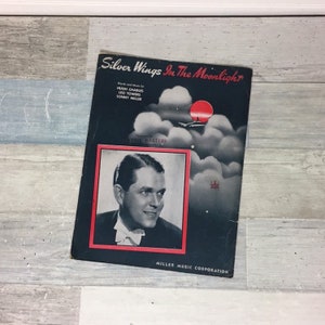 Silver Wings In The Moonlight Vintage Piano Sheet Music, Frankie Masters