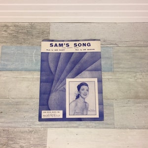 Partitura para piano vintage de Sam&#39;s Song The Happy Tune, Kitty Kallen