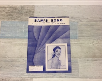 Sam's Song The Happy Tune Vintage Piano Sheet Music, Kitty Kallen