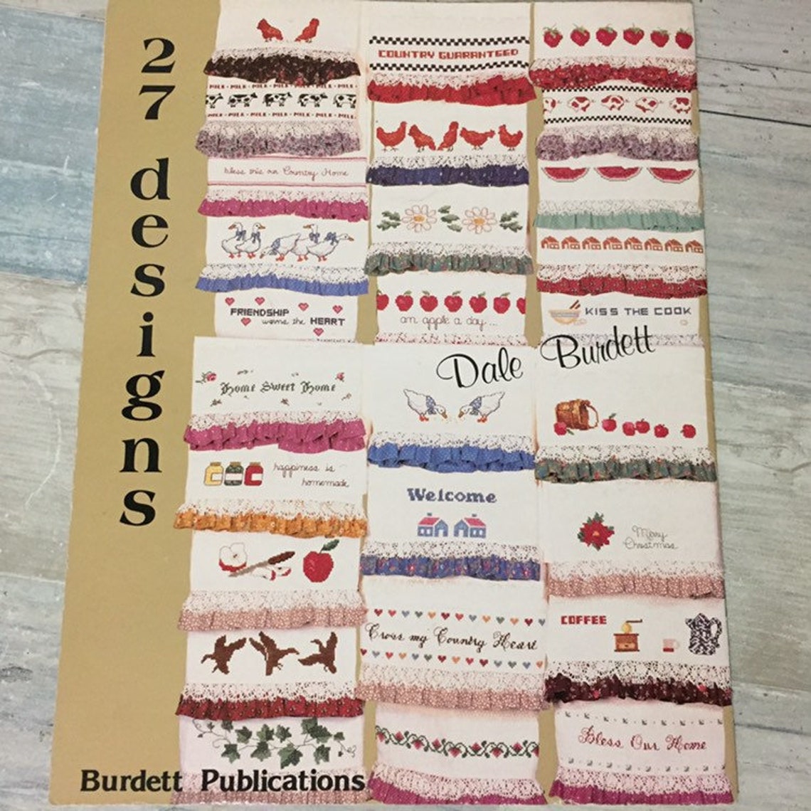 Towel Borders Cross Stitch Pattern Leaflets Set of 2 Etsy