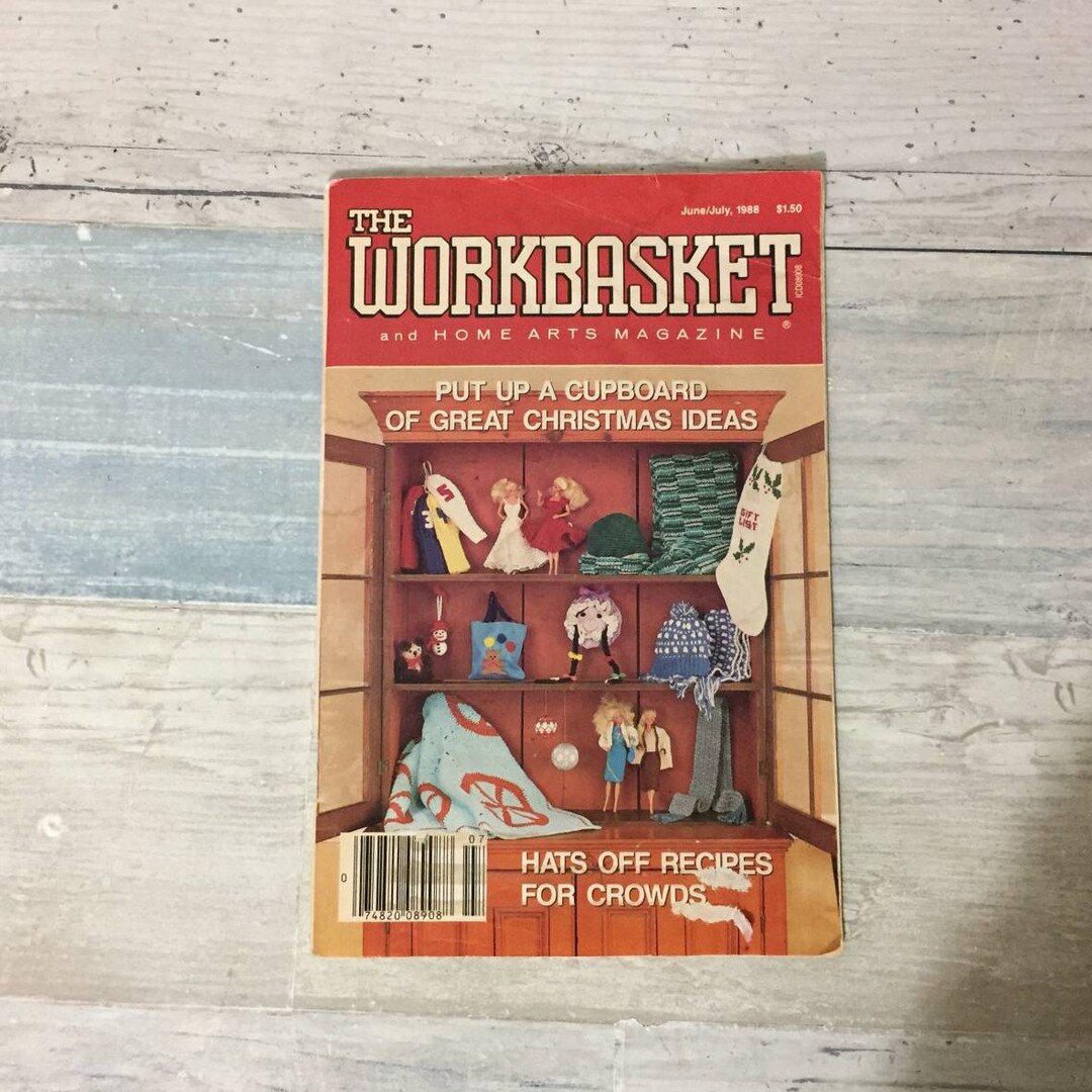 Vintage Workbasket Magazine June July 1988 Knitting Crochet Etsy