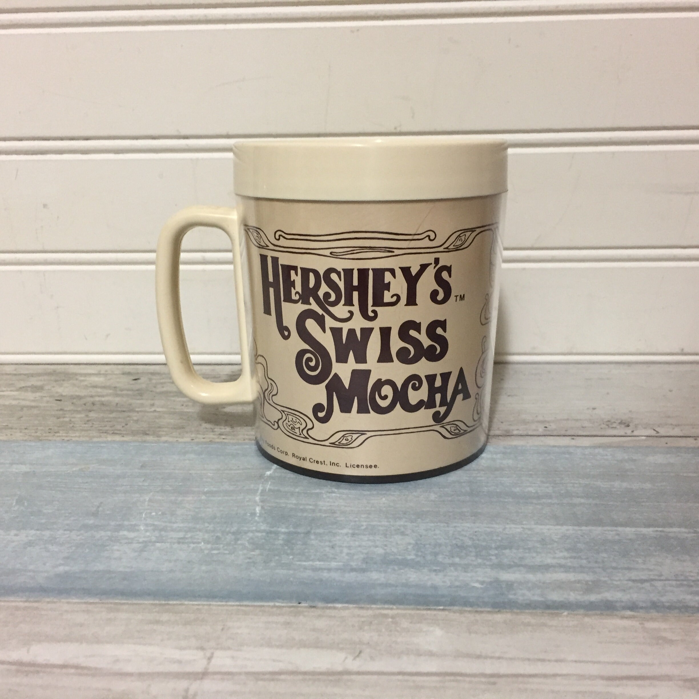 Vintage Hersheys Swiss Mocha Recipe Plastic Mug Cup 1991 picture