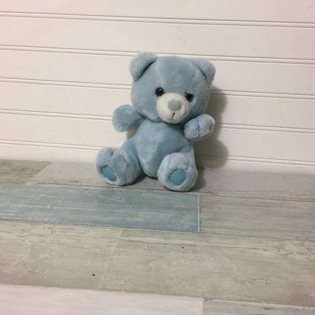Vintage RUSS Baby Blue Teddy Bear Plush Stuffed Animal Toy - Etsy