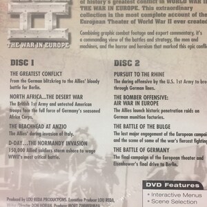 History Channel World War II DVD Set, War in Europe and War in the ...