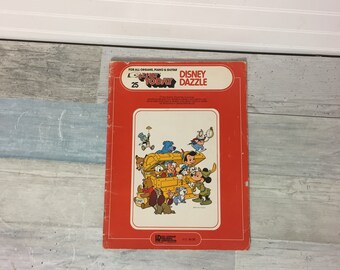 Vintage Disney Dazzle Sheet Music Song Book for Organs Piano and Guitar 1976