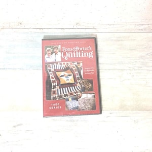 Fons & Porter&#39;s Love of Quilting DVD, 13 Episodes, 1600 Series, Sealed